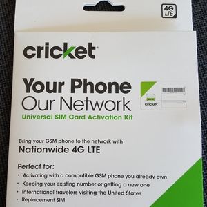 New sim card kit to activate cell phone